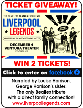 Win a pair of tickets to see the Liverpool Legends show at Ventura Theater on Thursday, December 4, 2025.