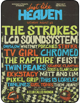 The Strokes, LCD Soundsystem and more in Pasadena, CA August 22, 2026