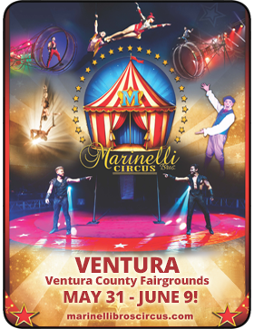 Marinelli Bros. Circus – A New Experience at Ventura County Fairgrounds - Sat, May 31 – Mon, Jun 9